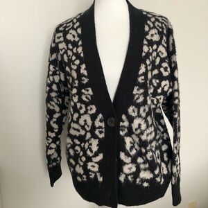 Animal print cardigan